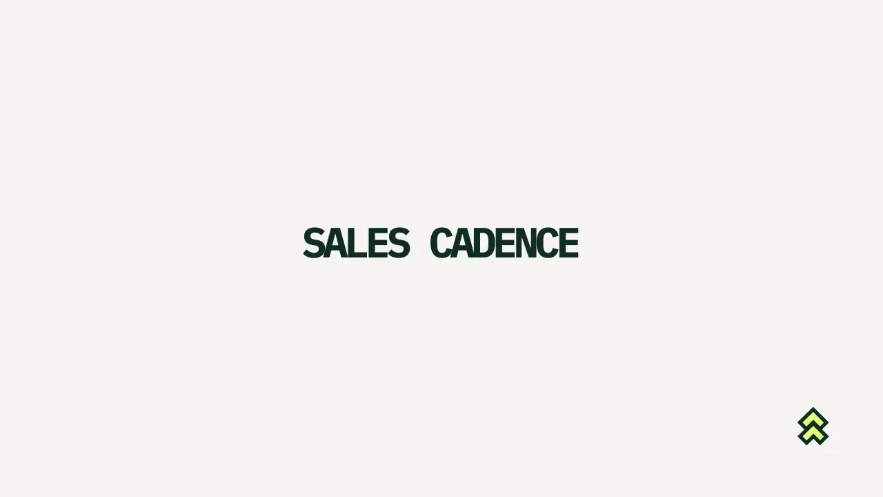 Sales cadence: How many touchpoints you actually need