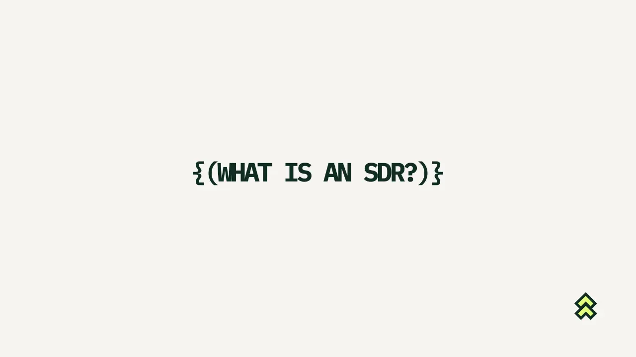 What is an SDR? The sales development role explained