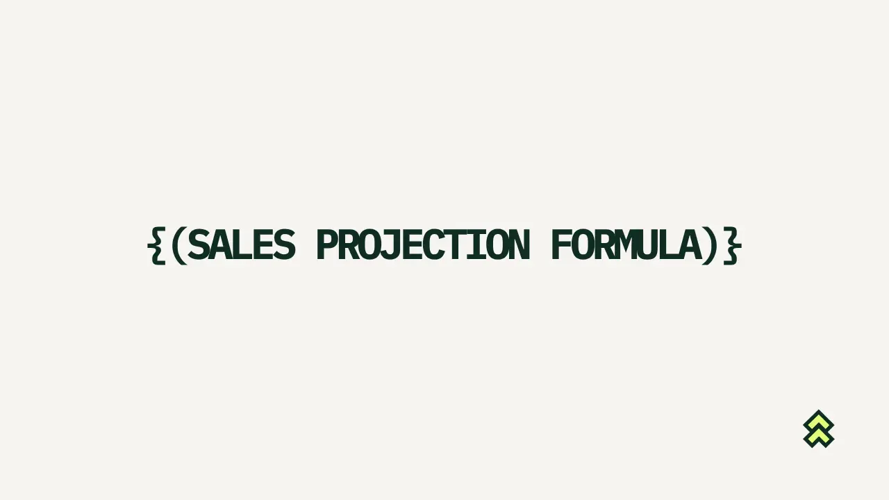 Sales projection formula, that still works with messy pipeline data